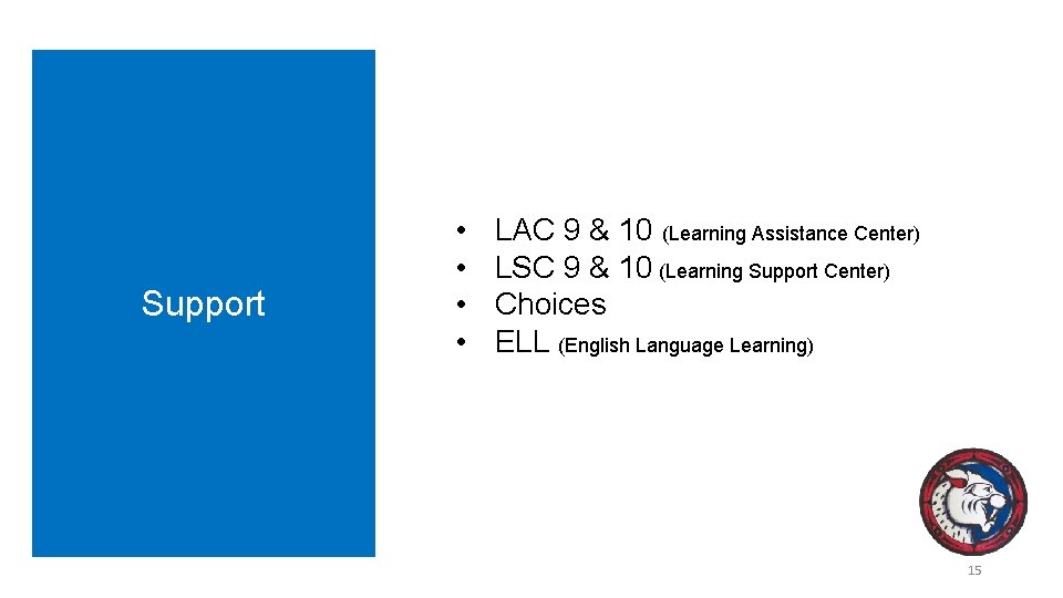 Support • • LAC 9 & 10 (Learning Assistance Center) LSC 9 & 10