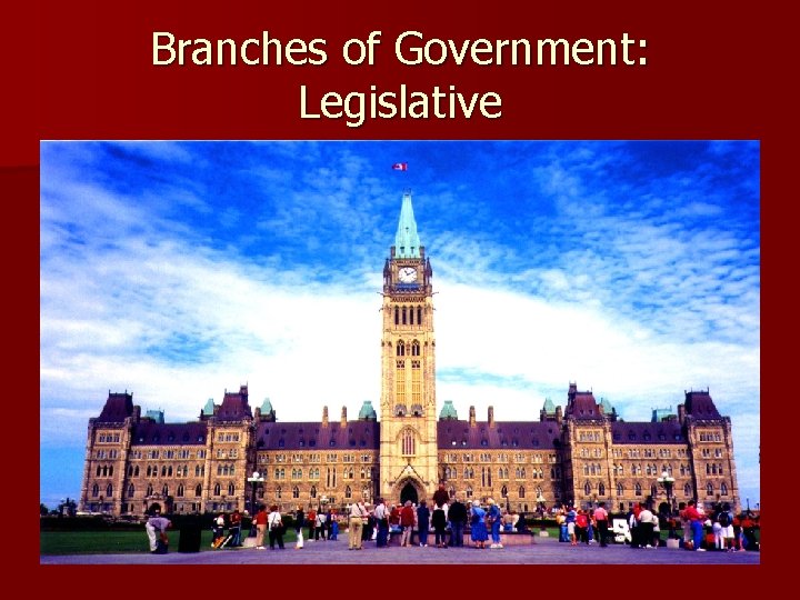 Branches of Government: Legislative 