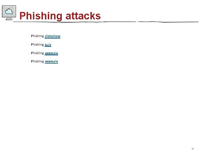 Phishing attacks - Phishing slideshow - Phishing quiz - Phishing example 24 