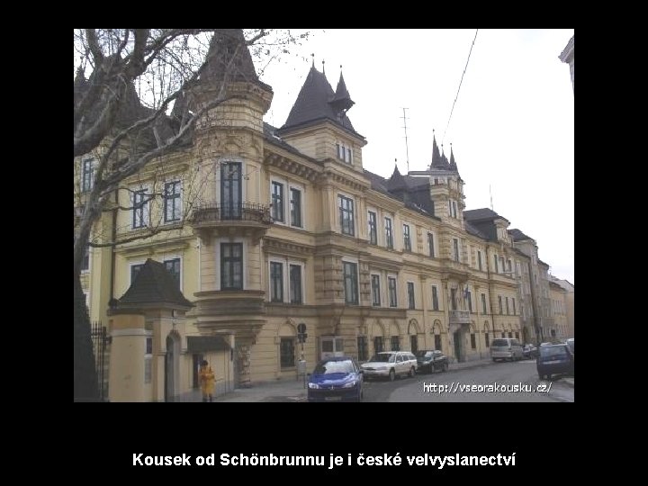 Kousek od Schönbrunnu je i české velvyslanectví 