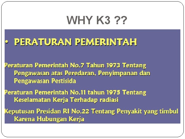 WHY K 3 ? ? 