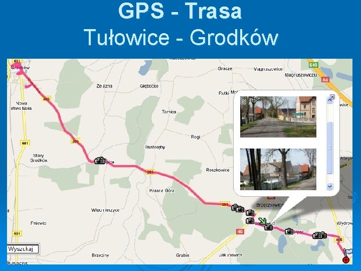 GPS - Trasa Tułowice - Grodków 