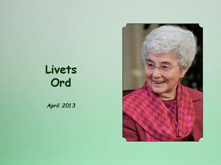 Livets Ord April 2013 