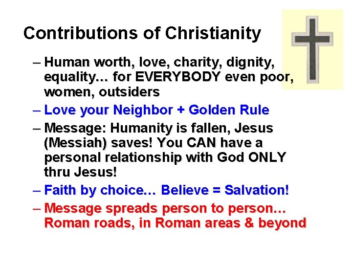 Religious Contribution JudeoChristian Traditions Religious Ethics Contribute to Ideas of