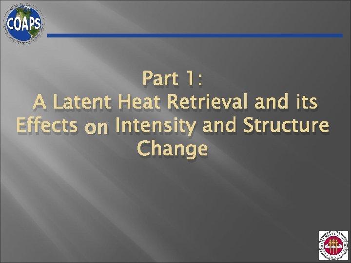 Part 1: A Latent Heat Retrieval and its Effects on Intensity and Structure Change Part 1: A Latent Heat Retrieval and its Effects on Intensity and Structure Change