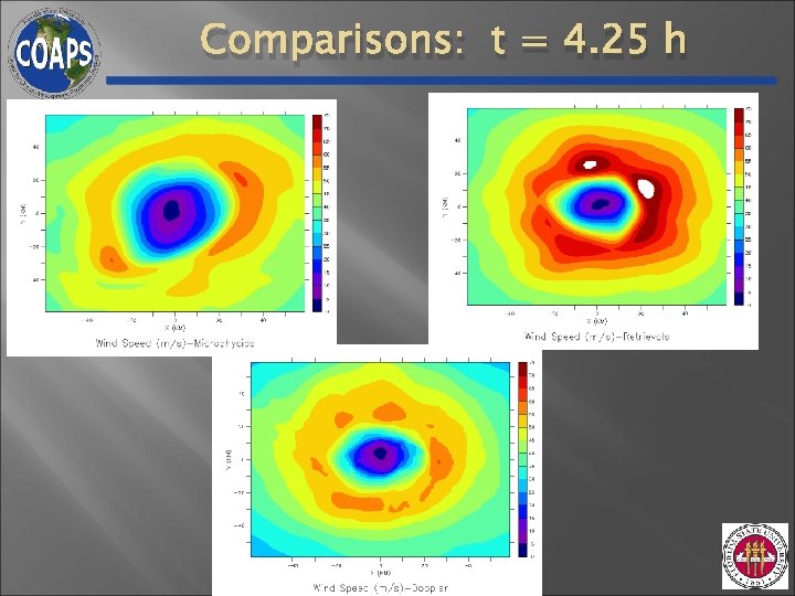 Comparisons: t = 4. 25 h Comparisons: t = 4. 25 h