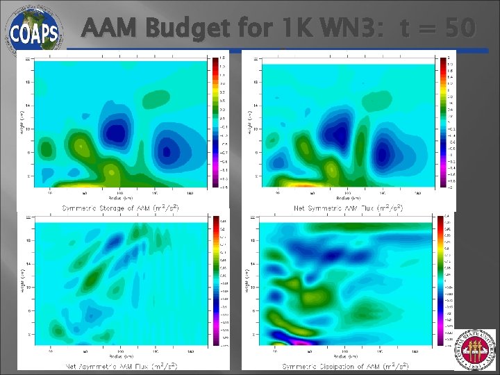 AAM Budget for 1 K WN 3: t = 50 min AAM Budget for 1 K WN 3: t = 50 min