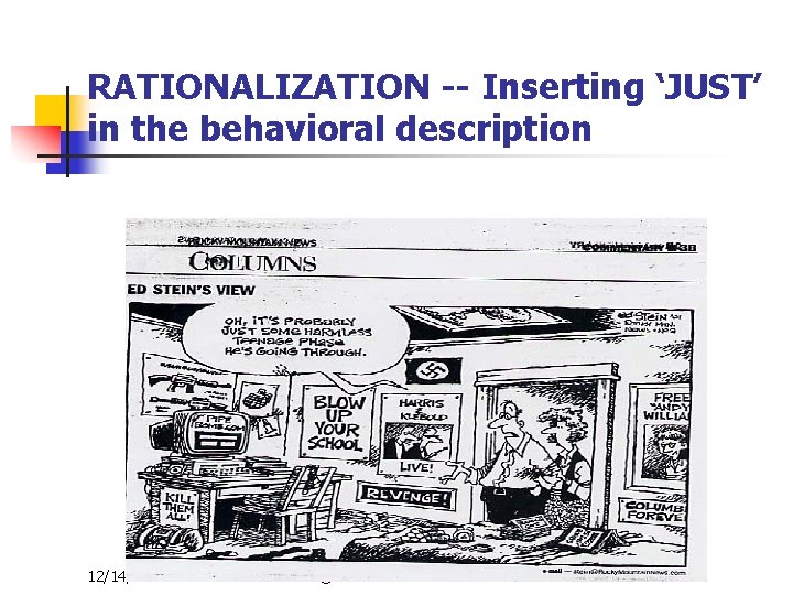 RATIONALIZATION -- Inserting ‘JUST’ in the behavioral description 12/14/2021 © Nicoletti-Flater Associates 