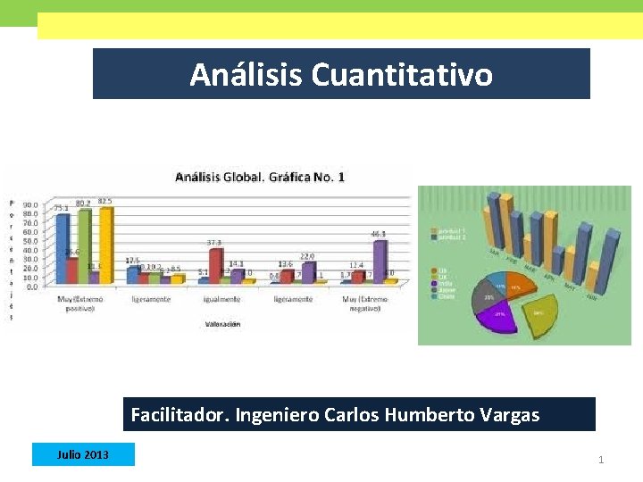 Análisis Cuantitativo Facilitador. Ingeniero Carlos Humberto Vargas Julio 2013 1 