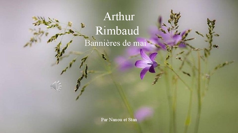 Arthur Rimbaud Bannières de mai Par Nanou et Stan 