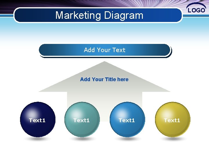 LOGO Marketing Diagram Add Your Text Add Your Title here Text 1 