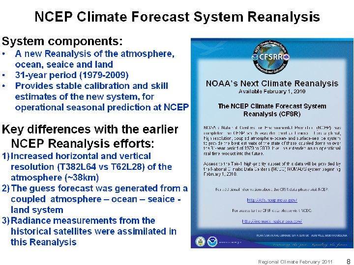 Regional Climate February 2011 8 