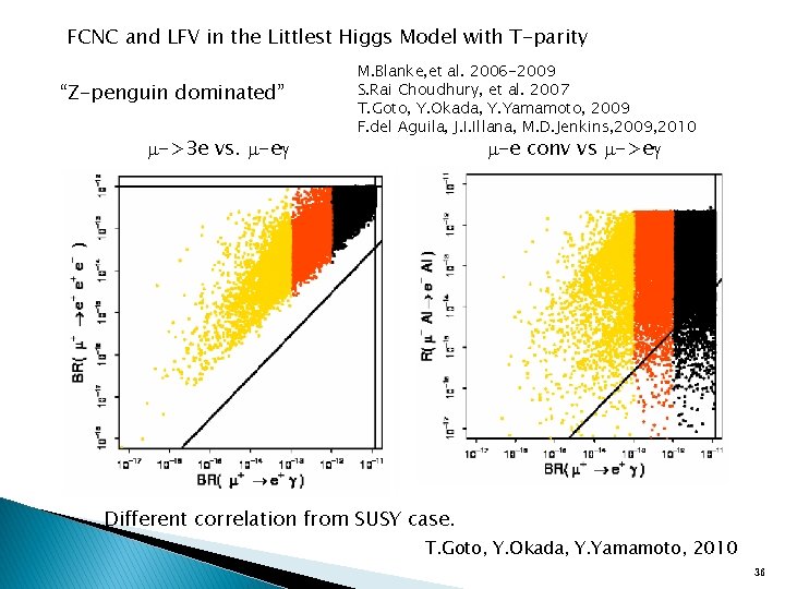 FCNC and LFV in the Littlest Higgs Model with T-parity “Z-penguin dominated” m->3 e