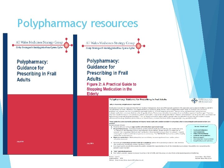 Polypharmacy resources 
