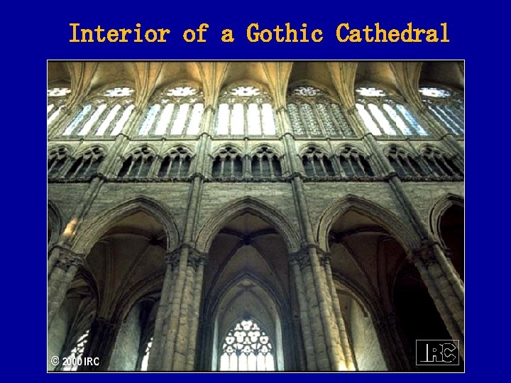 Interior of a Gothic Cathedral 