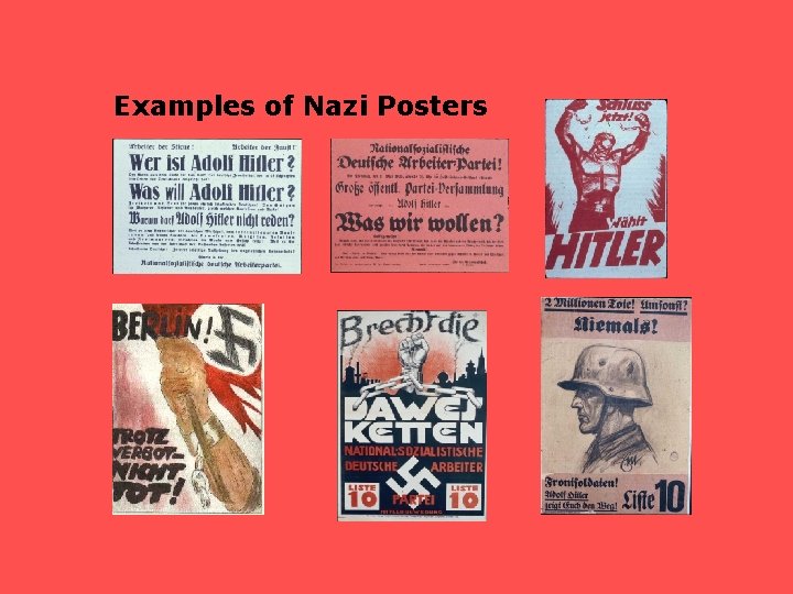 Examples of Nazi Posters 