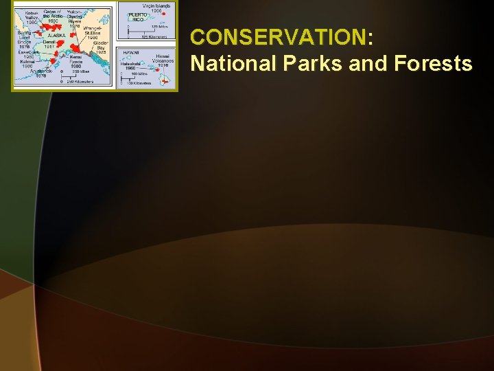 CONSERVATION: National Parks and Forests 