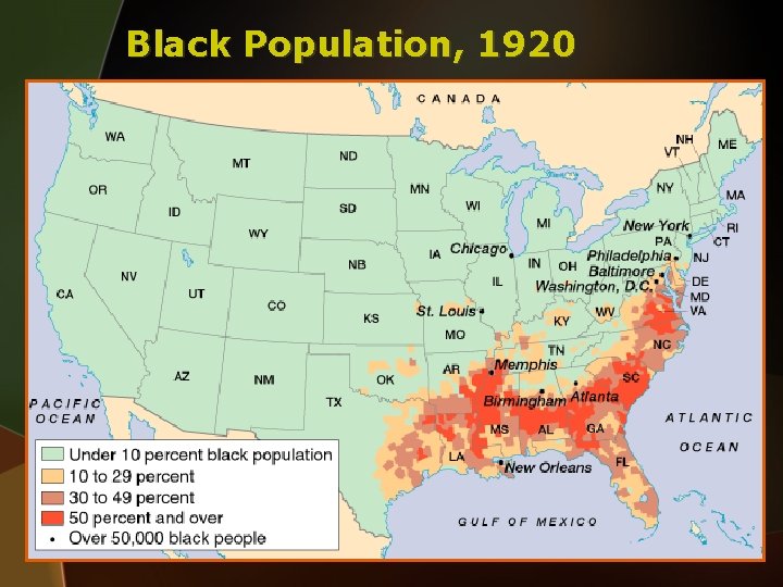 Black Population, 1920 