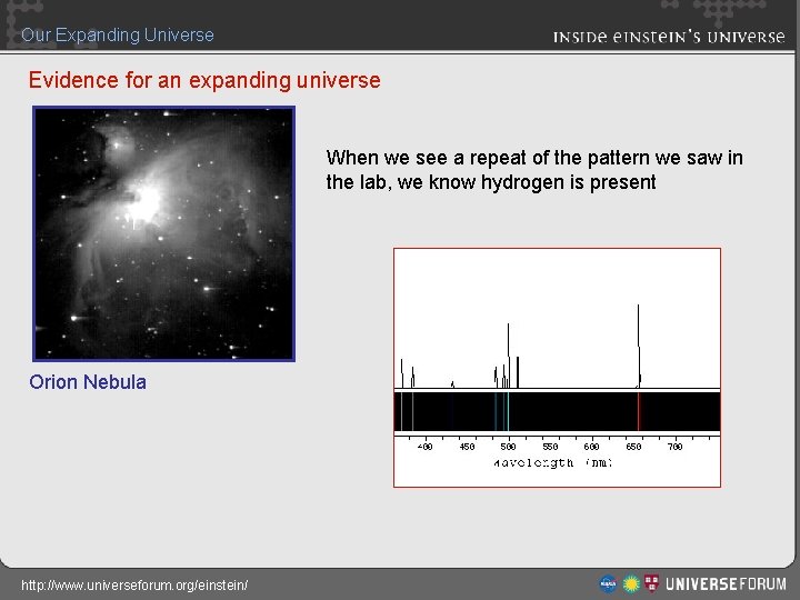 Our Expanding Universe Evidence for an expanding universe When we see a repeat of