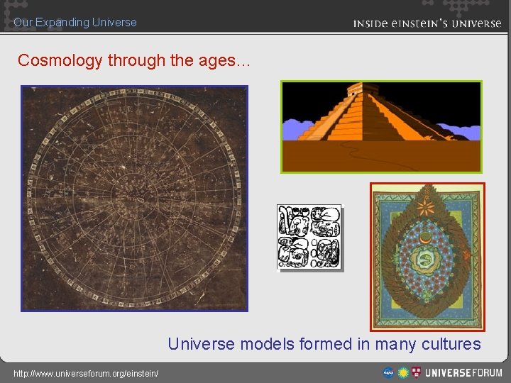 Our Expanding Universe Cosmology through the ages… Universe models formed in many cultures http: