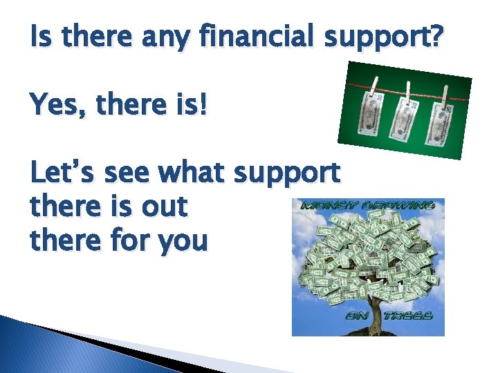 Is there any financial support? Yes, there is! Let’s see what support there is