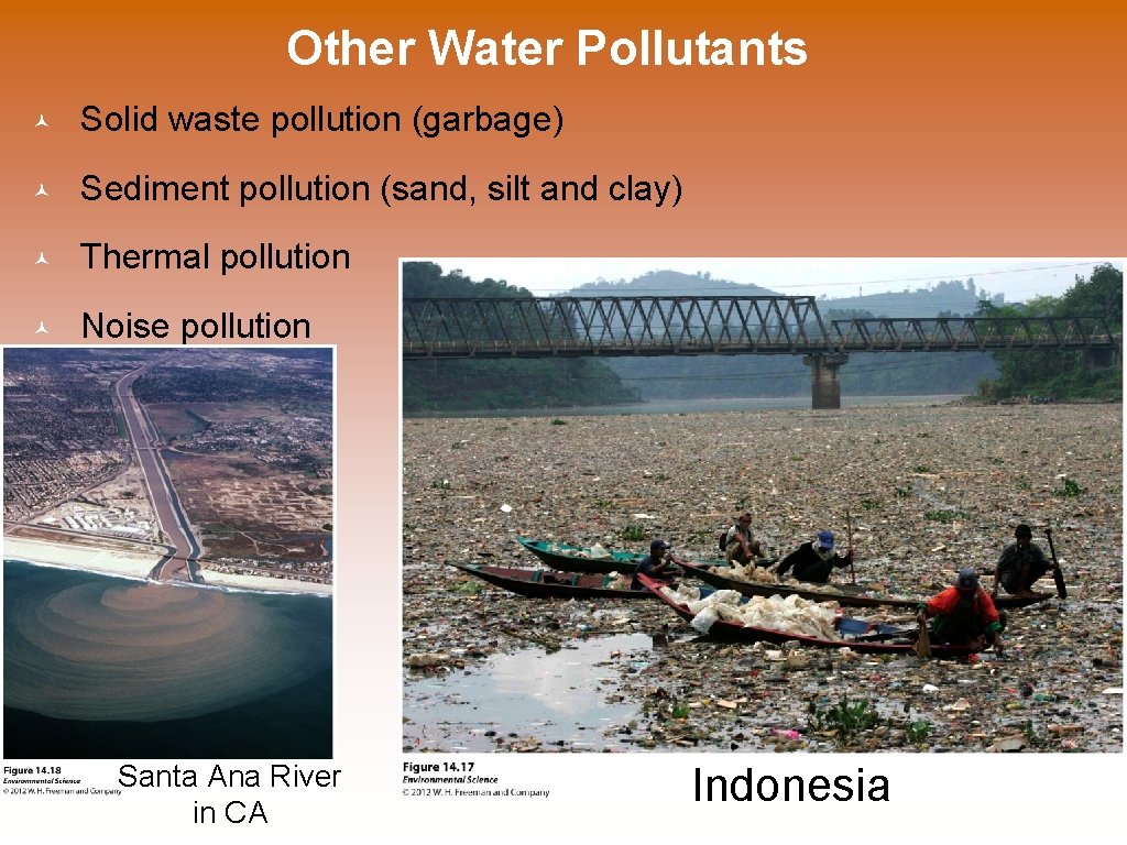 Other Water Pollutants © Solid waste pollution (garbage) © Sediment pollution (sand, silt and