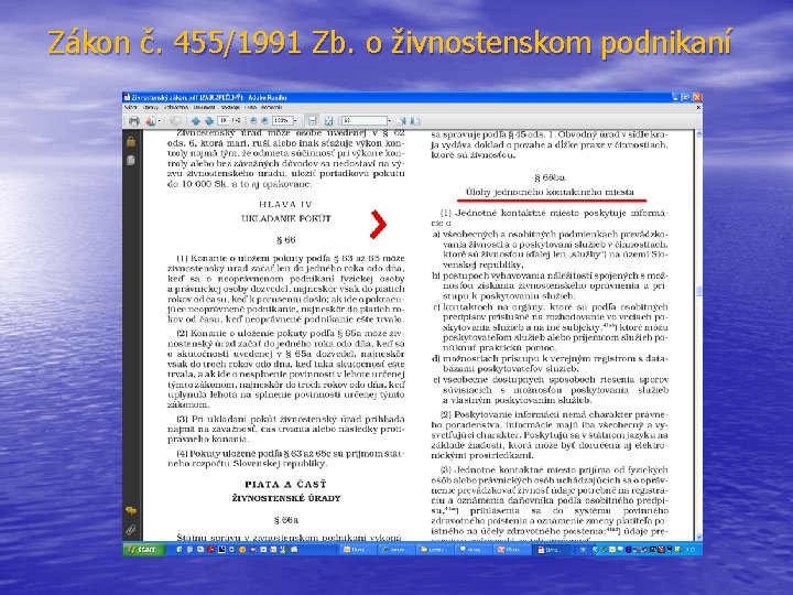 Zákon č. 455/1991 Zb. o živnostenskom podnikaní 