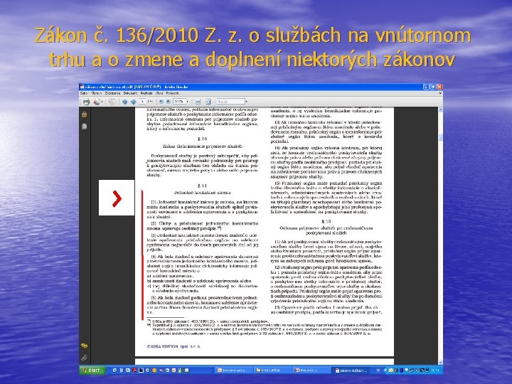 Zákon č. 136/2010 Z. z. o službách na vnútornom trhu a o zmene a