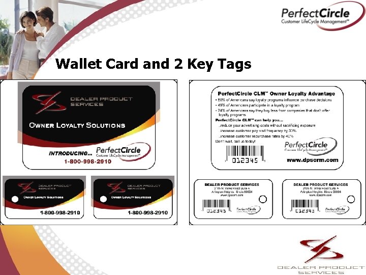 Wallet Card and 2 Key Tags 15 