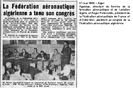 21 mai 1955 – Alger Agesilas, directeur du Service de la formation aéronautique et