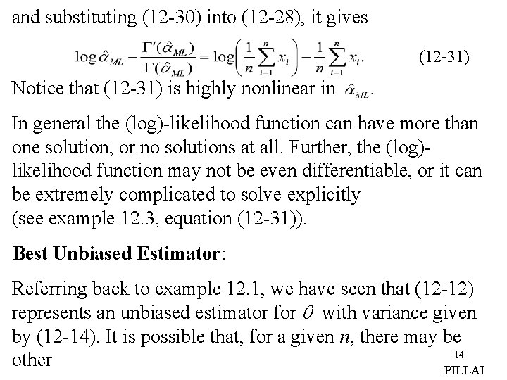 and substituting (12 -30) into (12 -28), it gives (12 -31) Notice that (12