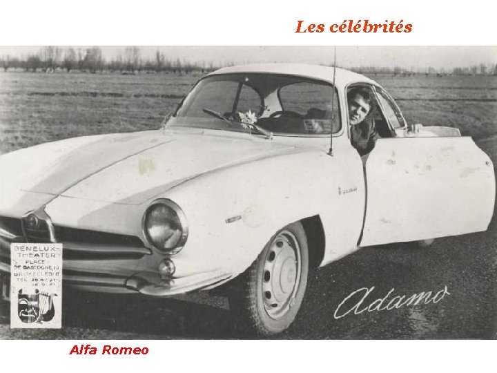 Les célébrités Alfa Romeo 