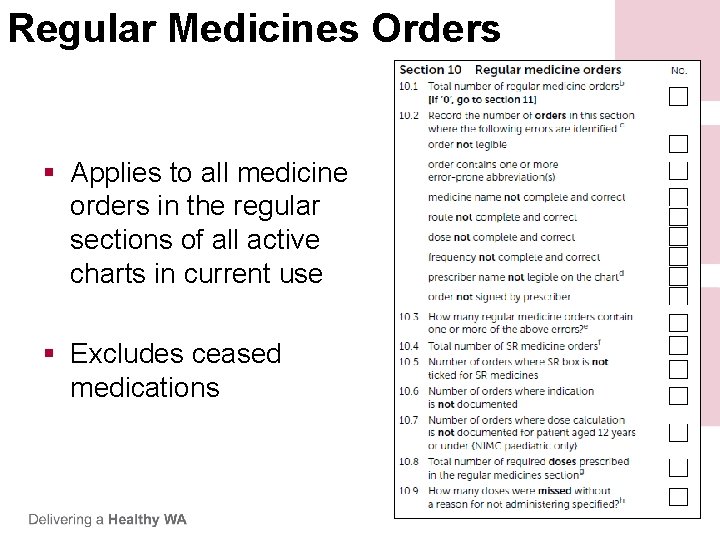 Nsmc Notes National Standard Medication Chart NSMC Audit 2018 Train