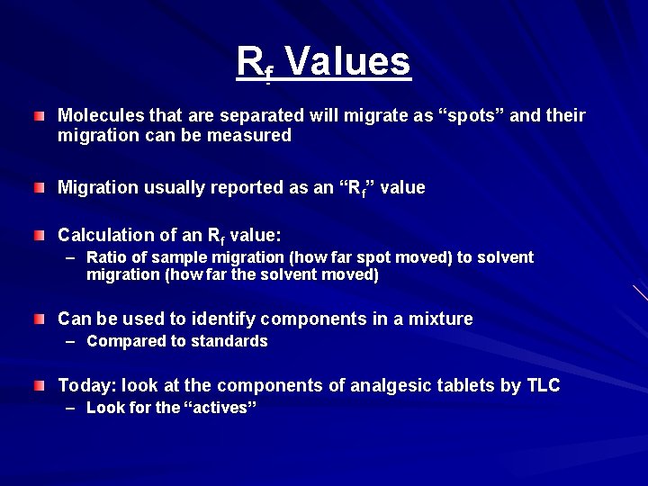 Rf Value Rearrange Analysis of Analgesic Tablets by Thin Layer Chromatography