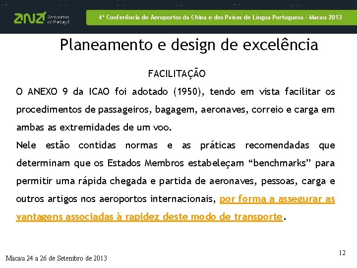 4ª Conferência de Aeroportos da China e dos Países de Língua Portuguesa – Macau