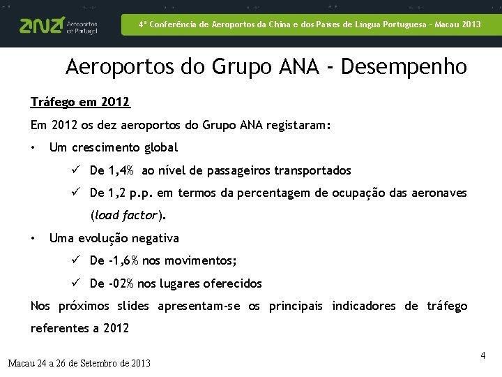 4ª Conferência de Aeroportos da China e dos Países de Língua Portuguesa – Macau