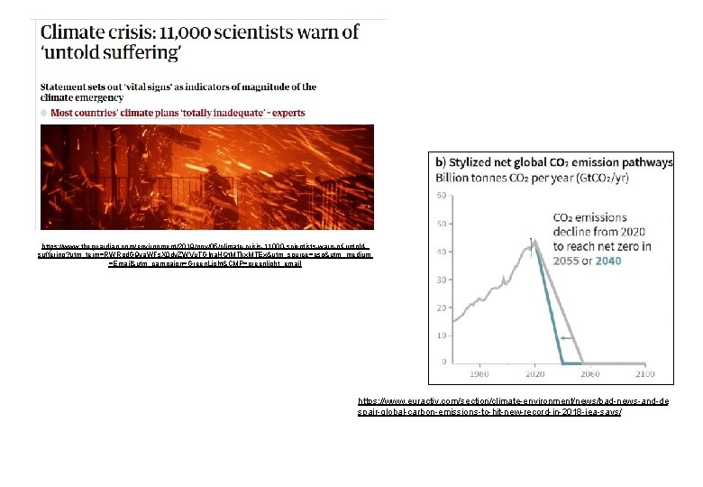 https: //www. theguardian. com/environment/2019/nov/05/climate-crisis-11000 -scientists-warn-of-untoldsuffering? utm_term=RWRpd. G 9 ya. WFs. X 0 dy. ZWVu.