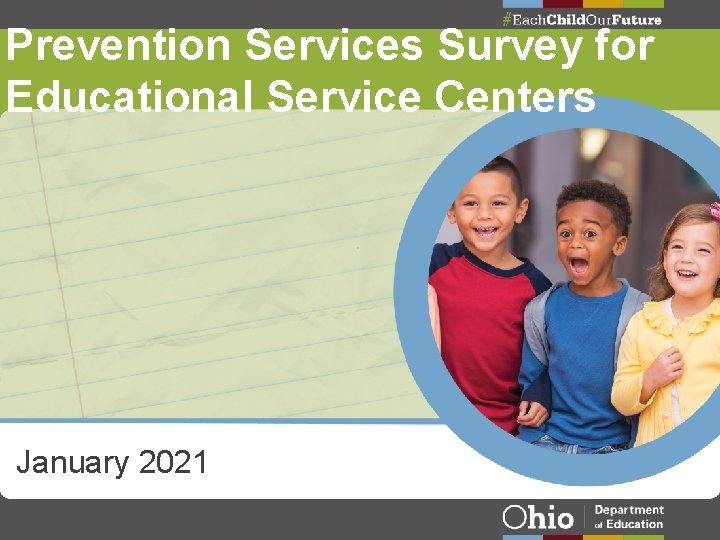 Prevention Services Survey for Educational Service Centers January 2021 