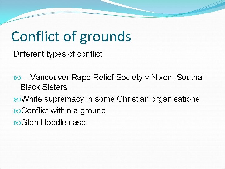 What should be done when the rights of