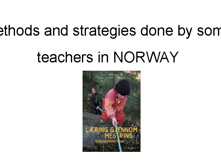 ethods and strategies done by som teachers in NORWAY 