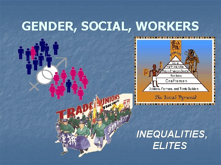 GENDER, SOCIAL, WORKERS INEQUALITIES, ELITES 