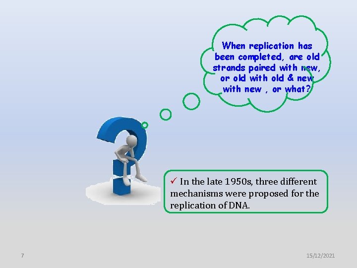 When replication has been completed, are old strands paired with new, or old with