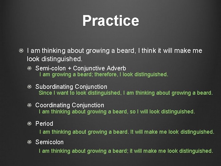 Practice I am thinking about growing a beard, I think it will make me