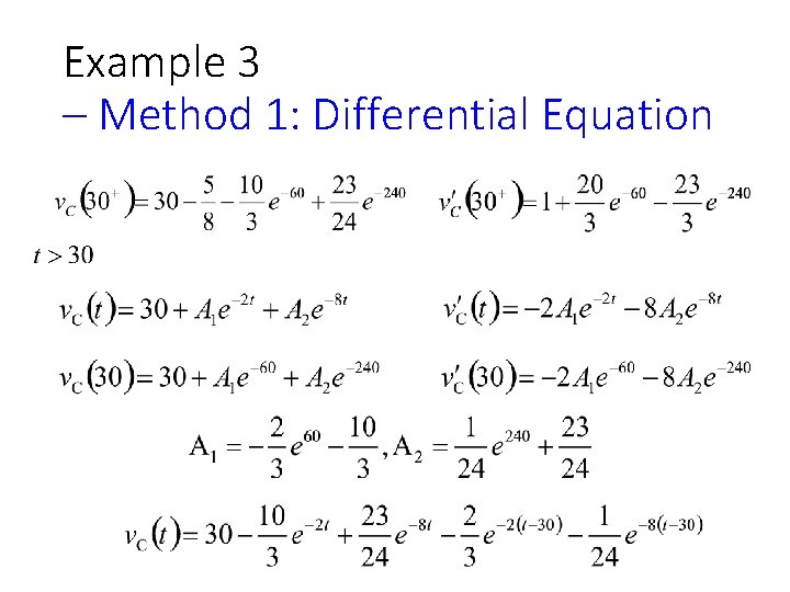 Example 3 – Method 1: Differential Equation 