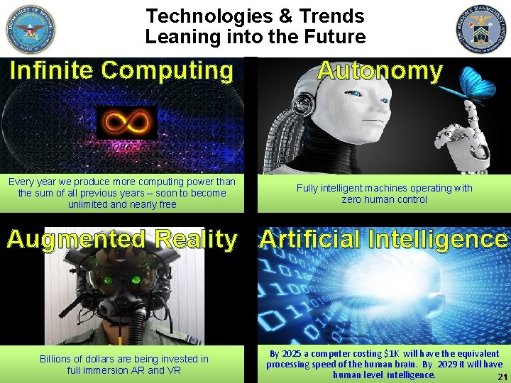 Technologies & Trends Leaning into the Future Infinite Computing Every year we produce more