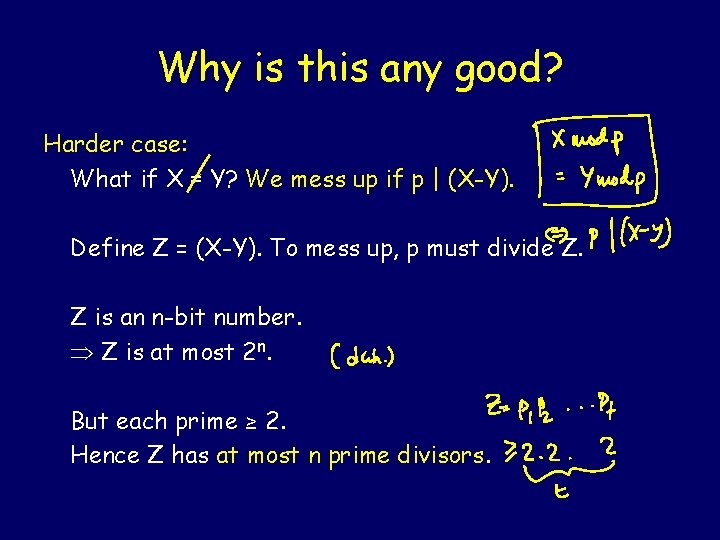 Why is this any good? Harder case: What if X ≠ Y? We mess