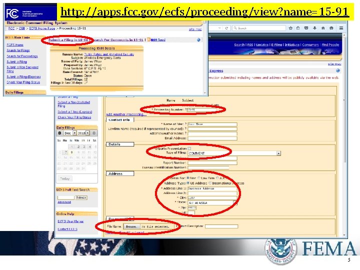 http: //apps. fcc. gov/ecfs/proceeding/view? name=15 -91 5 