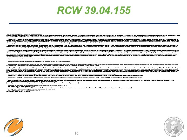 RCW 39. 04. 155 Small works roster contract procedures — Limited public works process