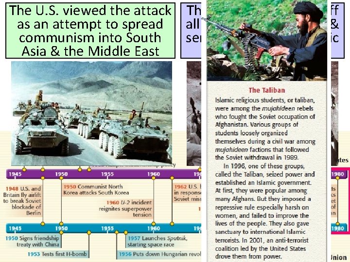 The U. S. viewed the attack The United States cut off as an attempt
