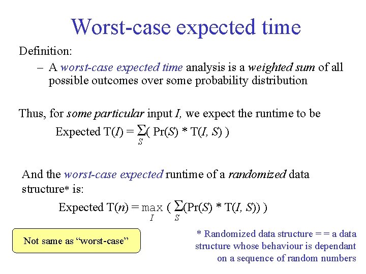 CSE 326 Data Structures Topic 15 Random Algorithms